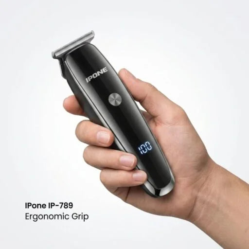 IPONE IP-789 Rechargeable Hair & Beard Trimmer | Professional T-Blade Trimmer – BHATTIX