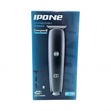 IPONE IP-789 Rechargeable Hair & Beard Trimmer | Professional T-Blade Trimmer – BHATTIX