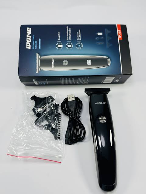 IPONE IP-789 Rechargeable Hair & Beard Trimmer | Professional T-Blade Trimmer – BHATTIX